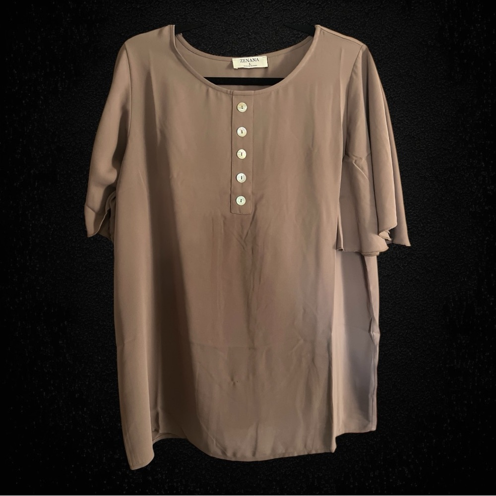 Zenana Flutter Sleeve Shirt! 📦WILL SHIP ASAP!